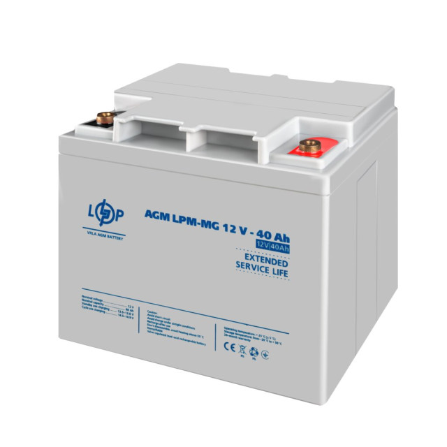 Аккумулятор мультигелевый LogicPower LPM-MG 12V - 40 Ah Аккумулятор мультигелевый LogicPower LPM-MG 12V - 40 Ah