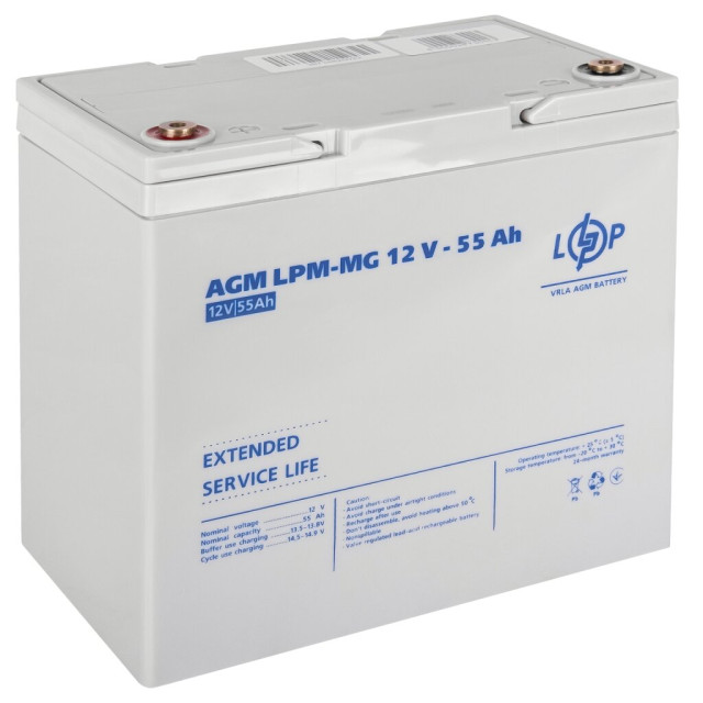 Акумулятор мультигелевий LogicPower LPM-MG 12V - 55 Ah Акумулятор мультигелевий LogicPower LPM-MG 12V - 55 Ah