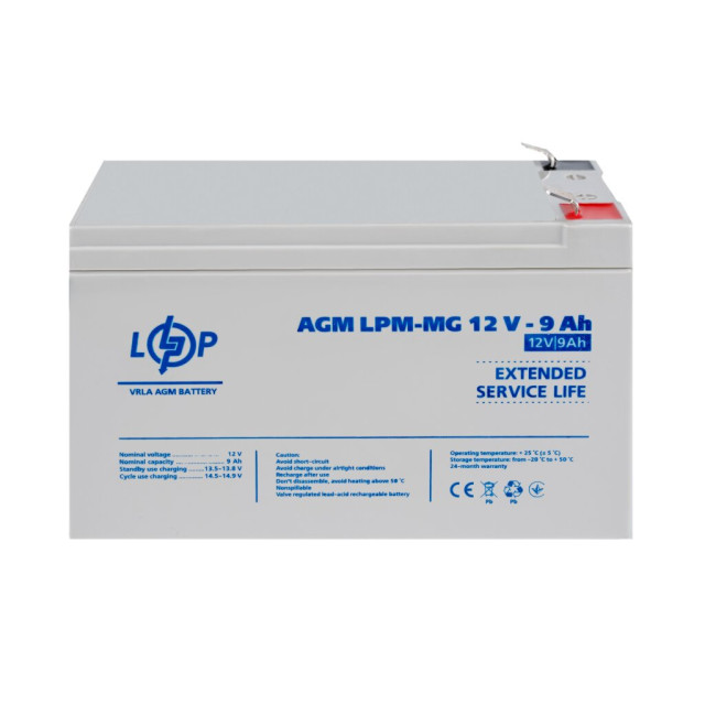 Акумулятор мультигелевий LogicPower LPM-MG 12V - 9 Ah Акумулятор мультигелевий LogicPower LPM-MG 12V - 9 Ah