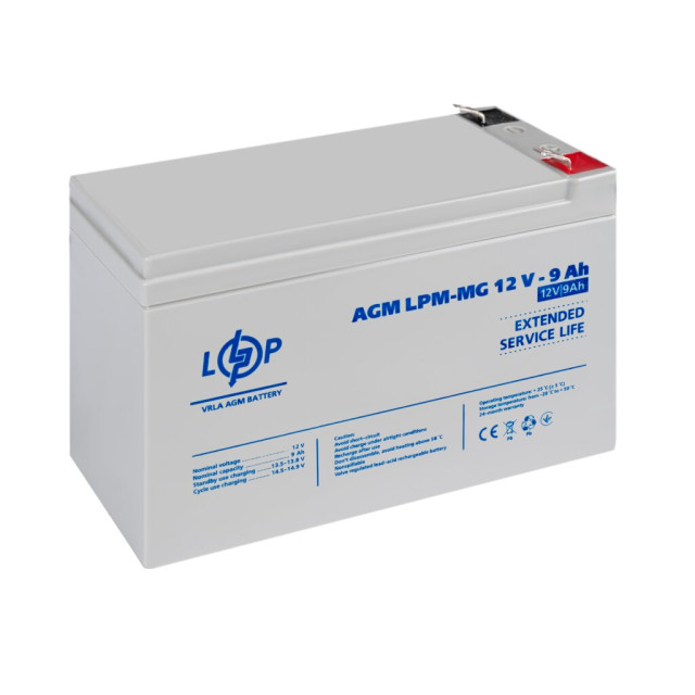 Акумулятор мультигелевий LogicPower LPM-MG 12V - 9 Ah Акумулятор мультигелевий LogicPower LPM-MG 12V - 9 Ah
