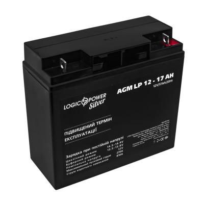 Акумулятор AGM LogicPower LP 12V - 17 Ah Silver