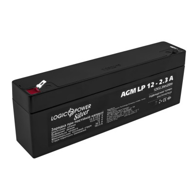 Акумулятор AGM LogicPower LP 12V - 2.3 Ah Silver