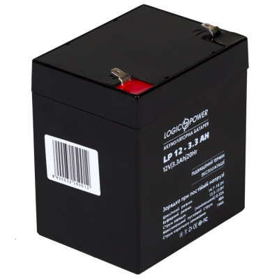 Акумулятор AGM LogicPower LP 12V - 3.3 Ah Silver