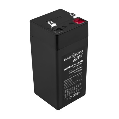 Акумулятор AGM LogicPower LP 4V - 4 Ah Silver