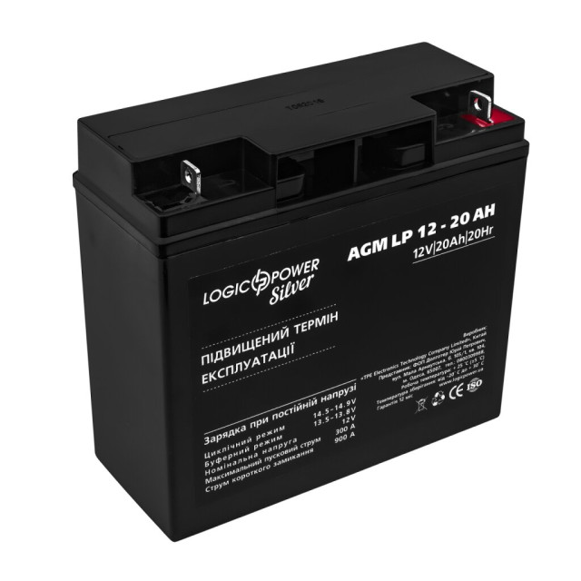 Акумулятор AGM LogicPower LP 12V - 20 Ah Silver Акумулятор AGM LogicPower LP 12V - 20 Ah Silver