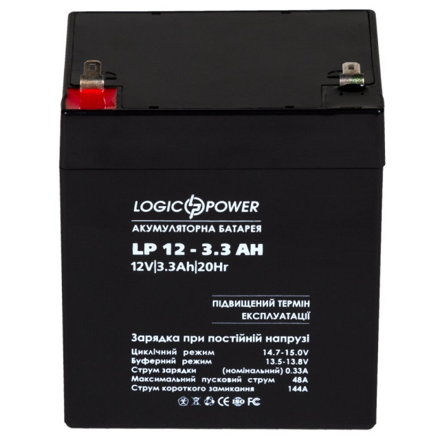 Акумулятор AGM LogicPower LP 12V - 3.3 Ah Silver Акумулятор AGM LogicPower LP 12V - 3.3 Ah Silver