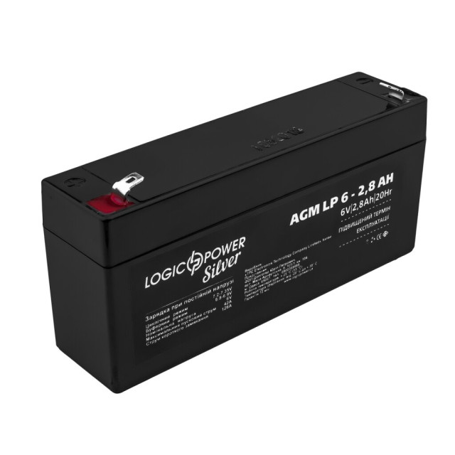 Аккумулятор AGM LogicPower LP 6V - 2.8 Ah Silver