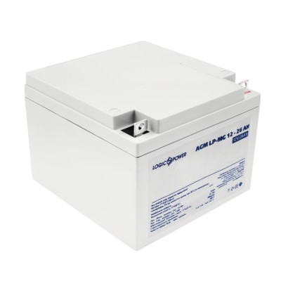 Акумулятор мультигелевий LogicPower LP-MG 12V - 26 Ah Silver Акумулятор мультигелевий LogicPower LP-MG 12V - 26 Ah Silver