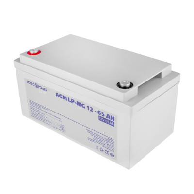 Акумулятор мультигелевий LogicPower LP-MG 12V - 65 Ah Silver Акумулятор мультигелевий LogicPower LP-MG 12V - 65 Ah Silver