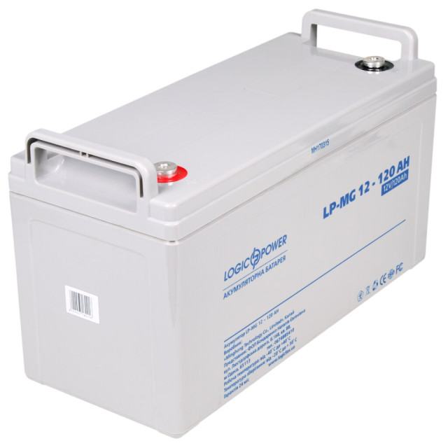 Акумулятор мультигелевий LogicPower LP-MG 12V - 120 Ah Silver Акумулятор мультигелевий LogicPower LP-MG 12V - 120 Ah Silver