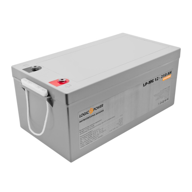 Акумулятор мультигелевий LogicPower LP-MG 12V - 250 Ah Silver Акумулятор мультигелевий LogicPower LP-MG 12V - 250 Ah Silver