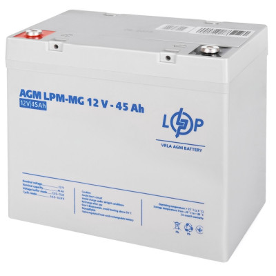 Акція. Акумулятор мультигелевий AGM LogicPower LPM-MG 12V - 45 Ah