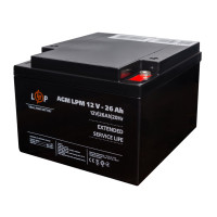 Аккумулятор AGM LogicPower LPM 12V - 26 Ah под болт М5 Аккумулятор AGM LogicPower LPM 12V - 26 Ah под болт М5