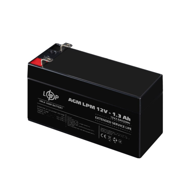 Акумулятор AGM LogicPower LPM 12V - 1.3 Ah Акумулятор AGM LogicPower LPM 12V - 1.3 Ah