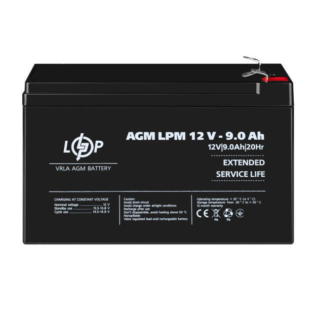 Акумулятор AGM LogicPower LPM 12V - 9 Ah Акумулятор AGM LogicPower LPM 12V - 9 Ah