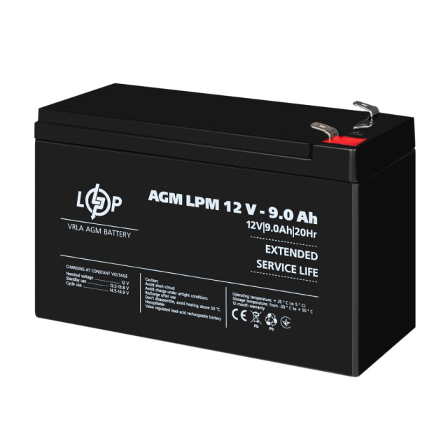 Акумулятор AGM LogicPower LPM 12V - 9 Ah Акумулятор AGM LogicPower LPM 12V - 9 Ah