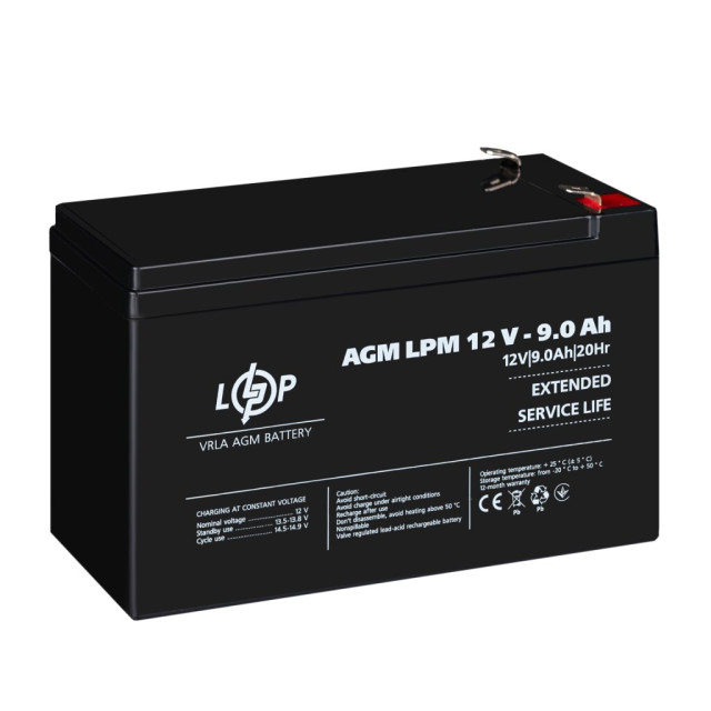 Акумулятор AGM LogicPower LPM 12V - 9 Ah Акумулятор AGM LogicPower LPM 12V - 9 Ah