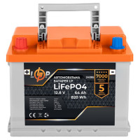Автомобільний акумулятор Logicpower LiFePO4 12.8В, 64 Аг (24095) Автомобільний акумулятор Logicpower LiFePO4 12.8В, 64 Аг (24095)