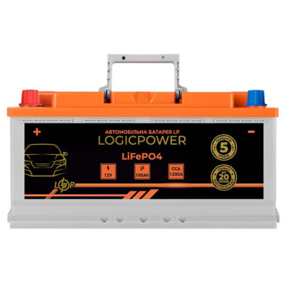 Автомобильный аккумулятор Logicpower LiFePO4 BMS 1200 А, 12.8В, 100 Ач (24768)