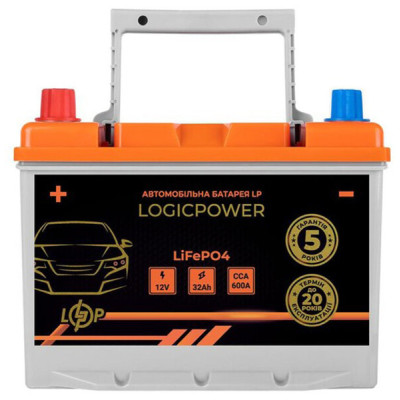 Автомобильный аккумулятор Logicpower LiFePO4 BMS 600 А, 12.8В, 32 Ач (24762) Автомобильный аккумулятор Logicpower LiFePO4 BMS 600 А, 12.8В, 32 Ач (24762)