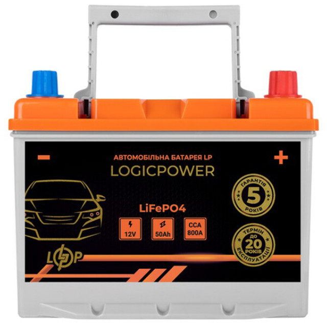 Автомобільний акумулятор Logicpower LiFePO4 BMS 800 А, 12.8В, 50 Аг (24765) Автомобільний акумулятор Logicpower LiFePO4 BMS 800 А, 12.8В, 50 Аг (24765)