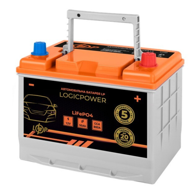 Автомобільний акумулятор Logicpower LiFePO4 BMS 800 А, 12.8В, 50 Аг (24765) Автомобільний акумулятор Logicpower LiFePO4 BMS 800 А, 12.8В, 50 Аг (24765)
