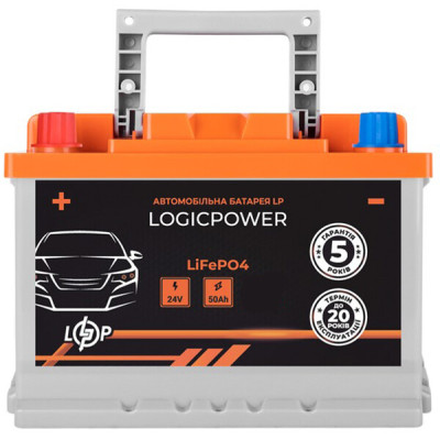 Автомобильный аккумулятор Logicpower LiFePO4 BMS 800 A, 25.6В, 50 Ач (29487) Автомобильный аккумулятор Logicpower LiFePO4 BMS 800 A, 25.6В, 50 Ач (29487)