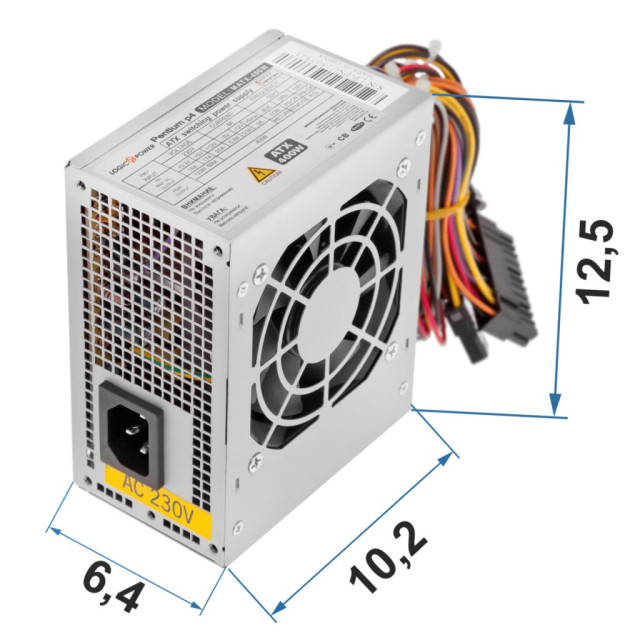 Комп'ютерний блок живлення LogicPower LP-MICRO-ITX-400-8-2SATA Комп'ютерний блок живлення LogicPower LP-MICRO-ITX-400-8-2SATA