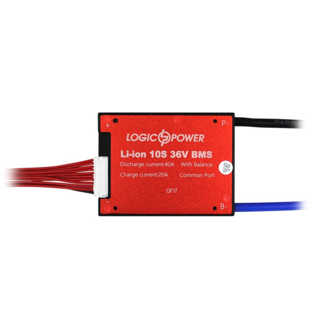BMS плата (контроллер) LogicPower LP Li-ion 36V 10S Dis 40A Ch 20A