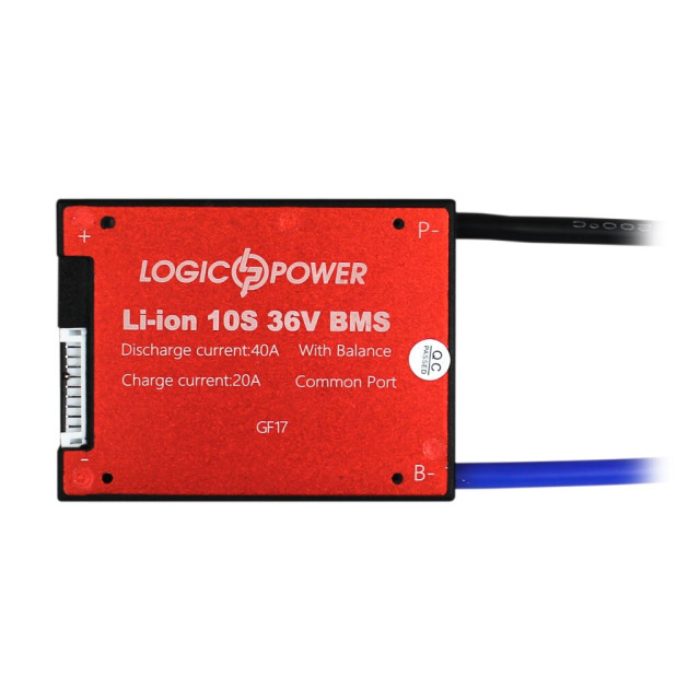 BMS плата (контроллер) LogicPower LP Li-ion 36V 10S Dis 40A Ch 20A