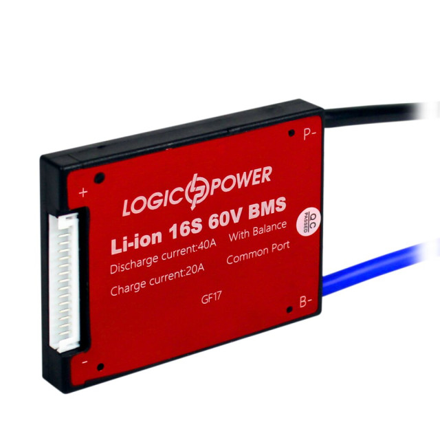 BMS плата (контролер) LogicPower LP Li-ion 60V 16S Dis 40A Ch 20A