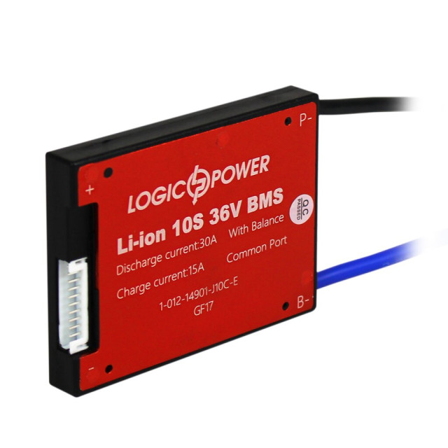 BMS плата LogicPower LP Li-ion 36V 10S Dis 30A Ch 15A