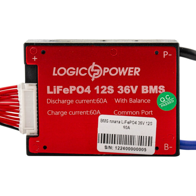 BMS плата LiFePO4 36V 12S Dis 60A Ch 30A BMS плата LiFePO4 36V 12S Dis 60A Ch 30A