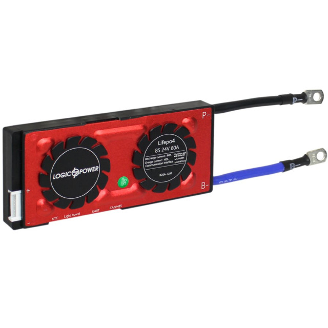 Smart BMS плата LogicPower LP LiFePO4 24V 8S Dis 80A Ch 40A UART+RS485+CAN