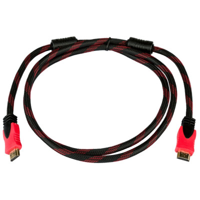 Кабель HDMI-HDMI Ver 1.4 для 3D 1.8 м (доп. оплетка) Кабель HDMI-HDMI Ver 1.4 для 3D 1.8 м (доп. оплетка)