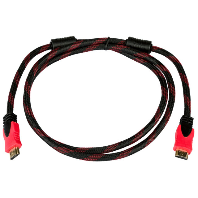Кабель HDMI-HDMI Ver 1.4 для 3D 1.8 м (доп. оплетка) Кабель HDMI-HDMI Ver 1.4 для 3D 1.8 м (доп. оплетка)