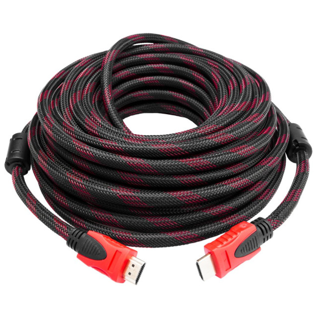 Кабель HDMI-HDMI Ver 1.4 для 3D 15 м (доп. оплетка) Кабель HDMI-HDMI Ver 1.4 для 3D 15 м (доп. оплетка)