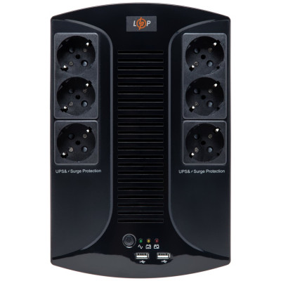 Источник бесперебойного питания (ИБП) LogicPower LP 650VA-6PS (455Вт)