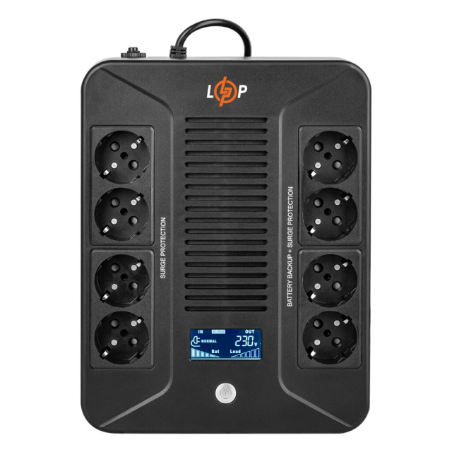 Источник бесперебойного питания (ИБП) LogicPower LP-UL600VA-8PS (360Вт)