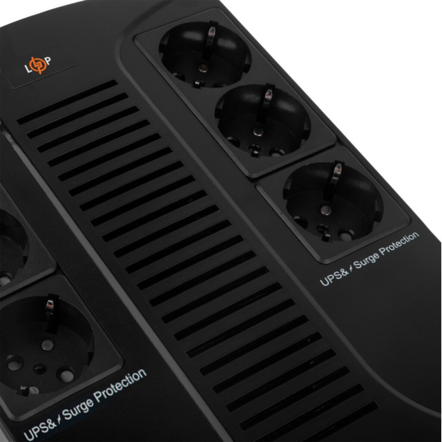 Джерело безперебійного живлення (ДБЖ) LogicPower LP 650VA-6PS (455Вт) Джерело безперебійного живлення (ДБЖ) LogicPower LP 650VA-6PS (455Вт)