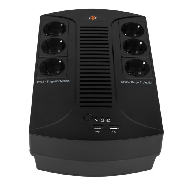 Джерело безперебійного живлення (ДБЖ) LogicPower LP 650VA-6PS (455Вт) Джерело безперебійного живлення (ДБЖ) LogicPower LP 650VA-6PS (455Вт)