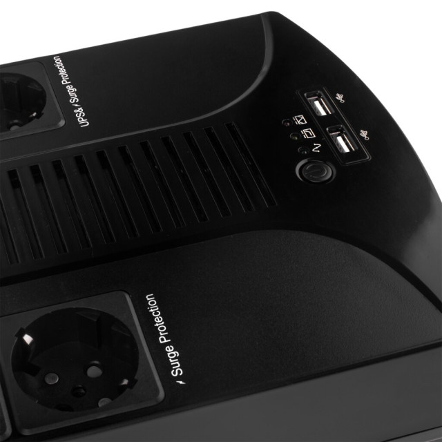Источник бесперебойного питания (ИБП) LogicPower LP 850VA-6PS (595Вт) Источник бесперебойного питания (ИБП) LogicPower LP 850VA-6PS (595Вт)