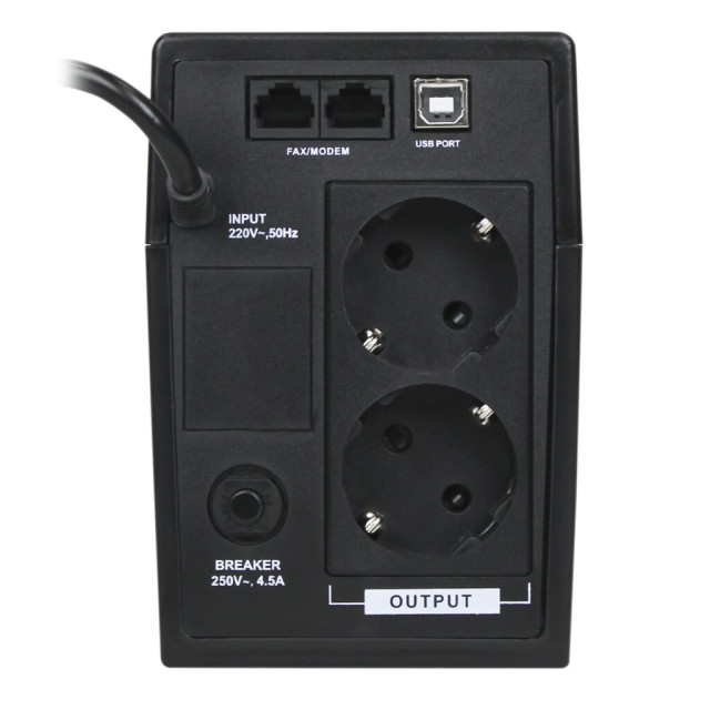 Источник бесперебойного питания (ИБП) LogicPower LP U650VA-P (390Вт)