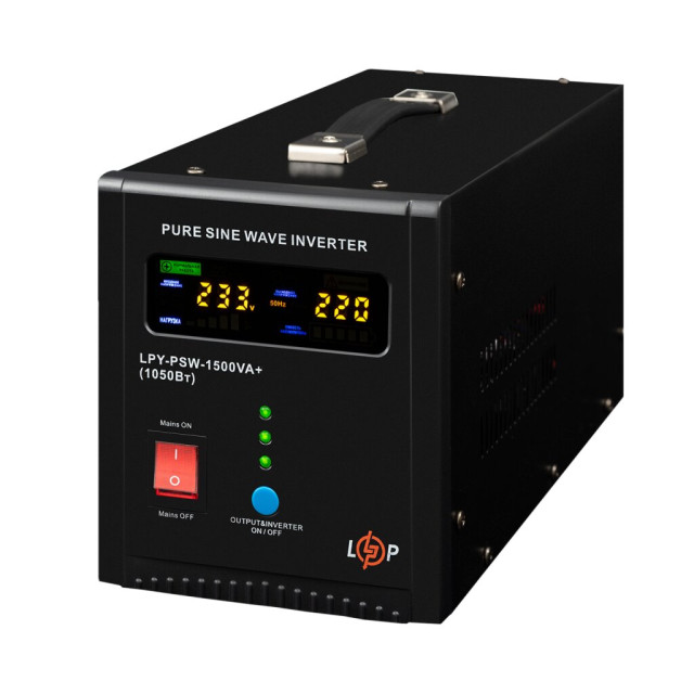 ИБП LogicPower LPY-PSW-1500VA+ (1050Вт) 10A/15A с правильной синусоидой 24V ИБП LogicPower LPY-PSW-1500VA+ (1050Вт) 10A/15A с правильной синусоидой 24V