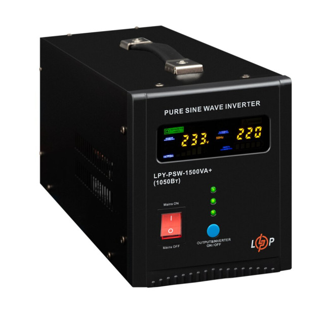 ИБП LogicPower LPY-PSW-1500VA+ (1050Вт) 10A/15A с правильной синусоидой 24V ИБП LogicPower LPY-PSW-1500VA+ (1050Вт) 10A/15A с правильной синусоидой 24V
