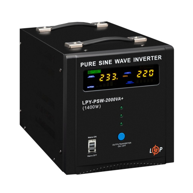 ИБП LogicPower LPY-PSW-2000VA+ (1400Вт) 10A/20A с правильной синусоидой 24V ИБП LogicPower LPY-PSW-2000VA+ (1400Вт) 10A/20A с правильной синусоидой 24V