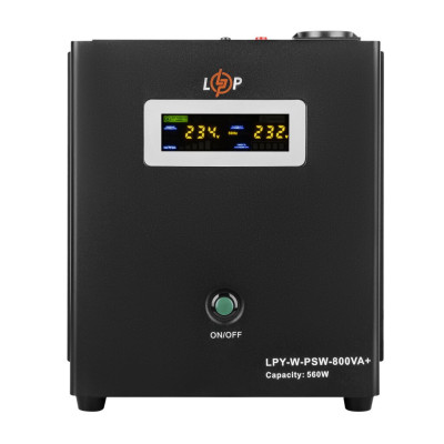 ИБП с правильной синусоидой 12V LogicPower LPY-W-PSW-800VA+(560Вт)5A/15A ИБП с правильной синусоидой 12V LogicPower LPY-W-PSW-800VA+(560Вт)5A/15A