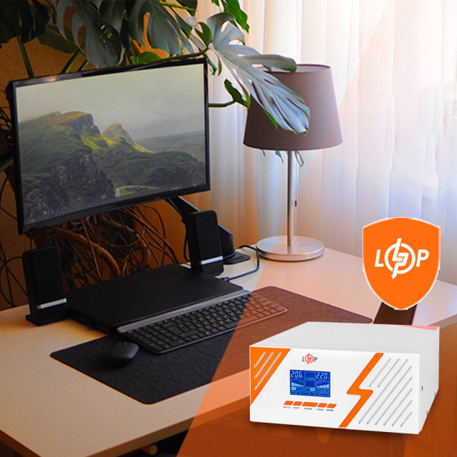 ИБП с правильной синусоидой 12V LogicPower LPM-PSW-1500VA (1050Вт) White ИБП с правильной синусоидой 12V LogicPower LPM-PSW-1500VA (1050Вт) White