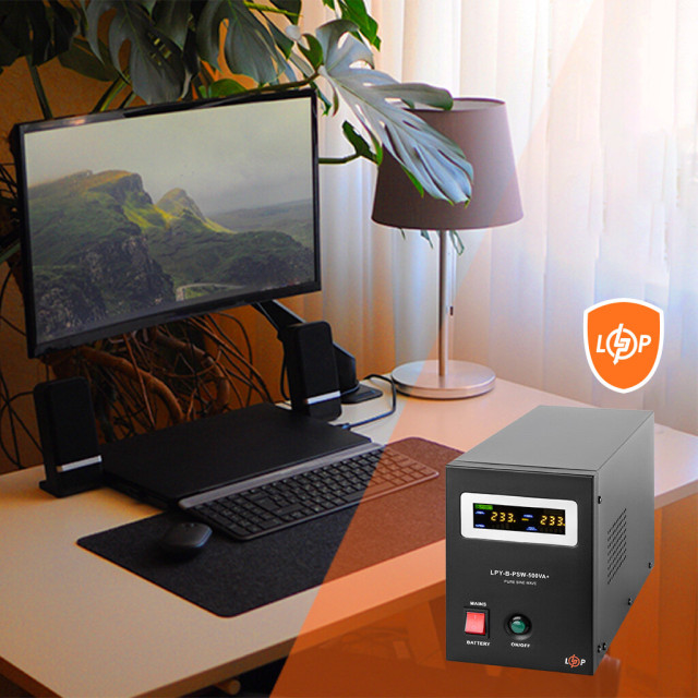 ИБП с правильной синусоидой 12V LogicPower LPY-B-PSW-500VA+ (350Вт) 5A/10A ИБП с правильной синусоидой 12V LogicPower LPY-B-PSW-500VA+ (350Вт) 5A/10A