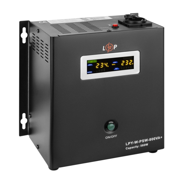 ИБП с правильной синусоидой 12V LogicPower LPY-W-PSW-800VA+(560Вт)5A/15A ИБП с правильной синусоидой 12V LogicPower LPY-W-PSW-800VA+(560Вт)5A/15A